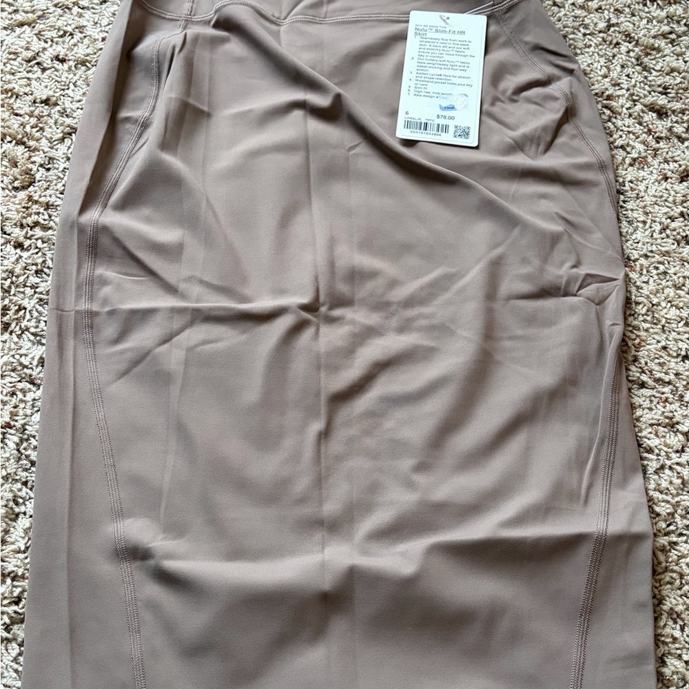 Lululemon Nulu Slim Fit HR Skirt Taupetastic 6